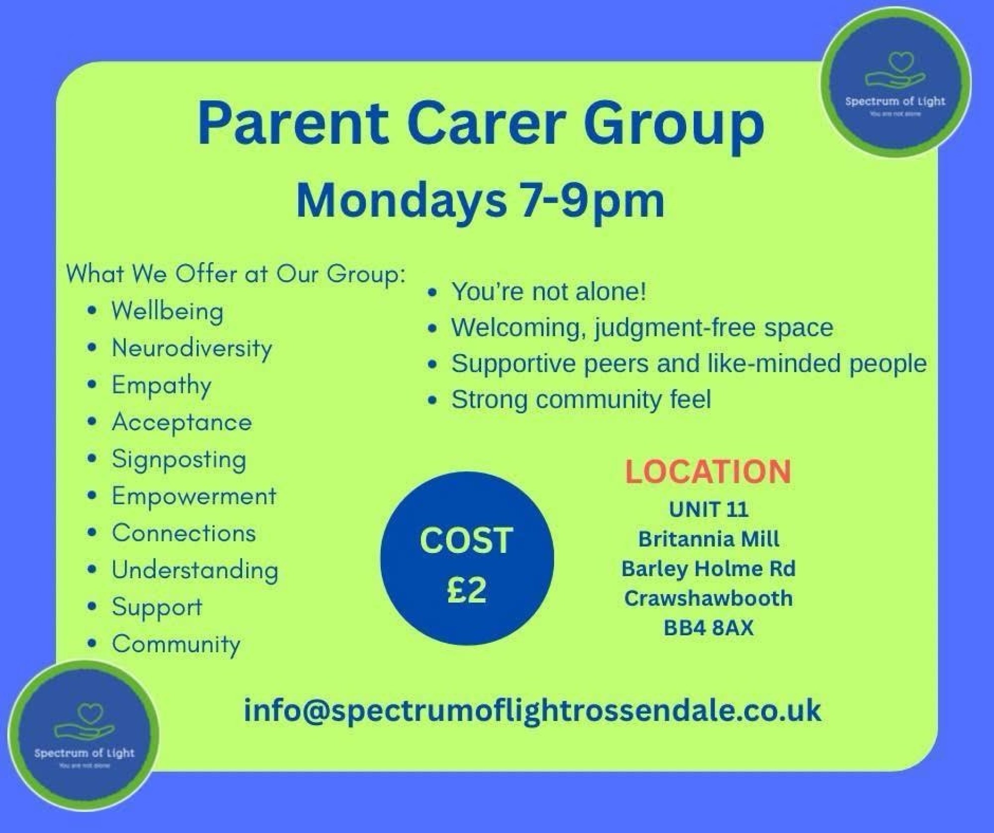 Parent Carer Group Leaflet