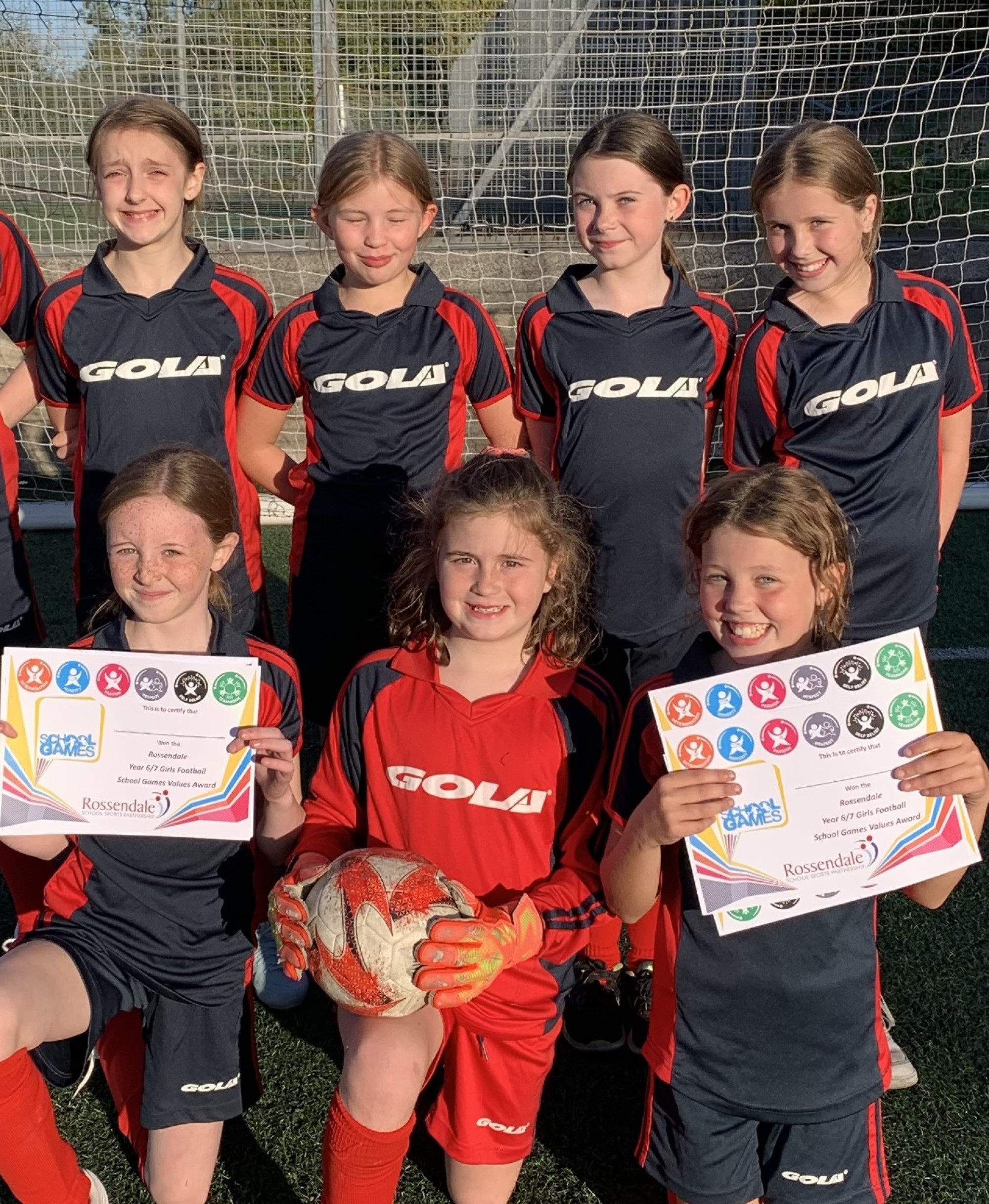 Year 6 Girls Fun Football